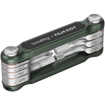 SmallRig x FILM RIOT 7-in-1 Folding Wrench Set with Multiple Angle Positioning (Green) 4812