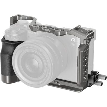 SmallRig “HawkLock” Quick Release Cage Kit with Silicone Handle for Sony Alpha 7C II / 7CR 5198
